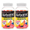 Airborne 750mg Vitamin C Gummies For Adults, Immune Support Gummies With Powerful Antioxidants Vit C & E - (2x63 count bottle), Assorted Fruit Flavor