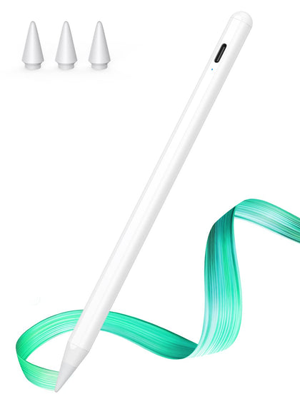Stylus Pen Compatible with Apple iPad (2018 and Later), JAMJAKE iPad Pencil with Fast Charging, Tilting Detection for iPad Pro (11/12.9 