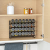 SpaceAid Spice Rack Organizer with 28 Spice Jars, 386 Spice Labels, Chalk Marker and Funnel Set for Cabinet, Countertop, Pantry, Cupboard or Door & Wall Mount - 28 Jars, 13.4