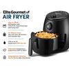 Elite Gourmet EAF-0201 Personal Compact Space Saving Electric Hot Air Fryer Oil-Less Healthy Cooker, Timer & Temperature Controls, 1000W, 2.1 Quart, Black