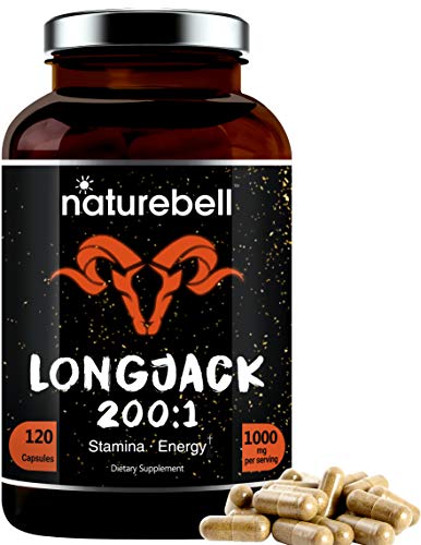 NatureBell Tongkat Ali 200:1 Extract for Men, 2000mg Per Serving, Indonesia Origin, Eurycoma Longifolia | with Panax Ginseng for Energy, Stamina, & Male Health Support (150 Count (Pack of 1))