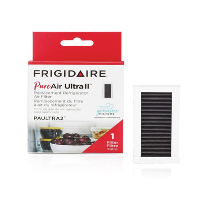 FRIGIDAIRE PAULTRA2 Pure Air Ultra II Refrigerator Air Filter with Carbon Technology to Absorb Food Odors, 3.8 Inch x 1.8 Inch, White