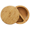 Totally Bamboo Salt Keeper Duet Salt and Pepper Bowl, Salt Cellar and Storage Box with Two Compartments, Magnetic Swivel Lid