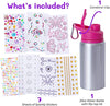 PURPLE LADYBUG Decorate Your Own Water Bottle for Girls - 6 7 8 Year Old Girl Gifts, Girls Christmas Gifts, & Birthday Gifts for Girls - Arts and Crafts for Kids Ages 6-8 Girls, Girl Toys Age 6-7