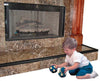 Kidkusion Hearth Cushion | Made in USA | Black | Fireplace and Hearth Protection