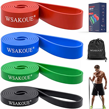 Pull Up Bands, Resistance Bands, Pull Up Assistance Bands Set for Men & Women, Exercise Workout Bands for Working Out, Body Stretching, Physical Therapy, Muscle Training - Multicolor