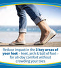 Dr. Scholl's Tri-Comfort Insoles // Comfort for Heel, Arch and Ball of Foot with Targeted Cushioning and Arch Support (for Men's 8-14, Also Available Women's 6-10)