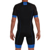 Zoot Mens Core Aero Tri Racesuit - Short Sleeve Triathlon Suit for Men, Italian Primo Fabric, 3 Pockets, and Bike Padding (Royal Blue, Small)
