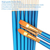 BOSOBO Paint Brushes Set, 2 Pack 20 Pcs Round Pointed Tip Paintbrushes Nylon Hair Artist Acrylic Paint Brushes for Acrylic Oil Watercolor, Face Nail Art, Miniature Detailing & Rock Painting, Blue