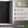 Gaiam Exercise & Fitness Mat - Premium Dry-Grip Thick Non Slip for Hot Yoga, Pilates & Floor Workouts (68