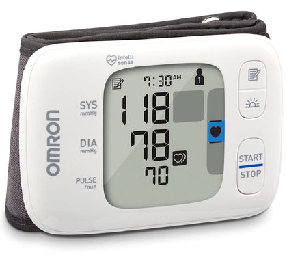 OMRON Gold Blood Pressure Monitor, Portable Wireless Wrist Monitor, Digital Bluetooth Blood Pressure Machine, Stores Up To 200 Readings for Two Users (100 each)