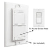 Rocker Switch Plate Cover Guard, ILIVABLE Child Proof Light Switch Guard Protects Your Lights or Circuits from being Accidentally Turned On or Off by Children and Adults (2 Pack White)
