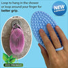 Avilana Silicone Body Scrubber, Gentle exfoliating Body Scrubber That's Easy to Clean, Lathers Well, Long Lasting, and More Hygienic Than Traditional Shower Loofah (STYLE1, Marbled)