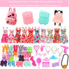 Barwa Lot 36 Items 4 Fashion Dresses 3 Casual Tops and Pants 1Outfits 4 Pcs Mini Dresses with 1 Bags 10 Shoes, 13 Accessories for 11.5 Inch Girl Doll Birthday Xmas