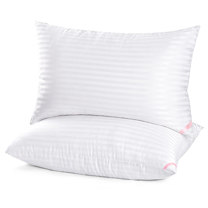 EIUE Hotel Collection Bed Pillows for Sleeping 2 Pack Queen Size?Pillows for Side and Back Sleepers,Super Soft Down Alternative Microfiber Filled Pillows,20 x 30 Inches