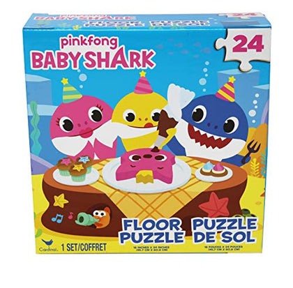 Cardinal Games 6054915 Baby Shark 24pc Floor Puzzle, Multi Colour