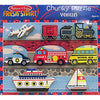 Melissa & Doug Vehicles Wooden Chunky Puzzle - Plane, Train, Cars, and Boats (9 pcs)
