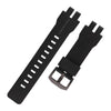 Topuly 26mm Resin Watch Band replacement for Casio Protrek Pro trek PRG-300 PRW-6000 PRW-6100 PRW-3000 PRW-3100 Strap Wirstband accessories for Men and Women(Black Buckle)