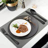 Black Silverware Set, LIANYU 20 Piece Stainless Steel Flatware Cutlery Set for 4, Mirror Finish, Dishwasher Safe