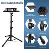 FOUR UNCLES Projector Tripod Stand, 23 to 63 Inch Laptop Tripod Adjustable Height, Portable Projector Stand for Outdoor Movies, DJ Racks Mount with Gooseneck Phone Holder, Apply to Stage or Studio