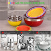 Mixing Bowls with Lids for Kitchen - 26 PCS Stainless Steel Nesting Colorful Mixing Bowls Set for Baking,Mixing,Serving & Prepping,Size 7, 5.5, 5, 4, 3, 2, 1.5QT,12 Cooking Utensils