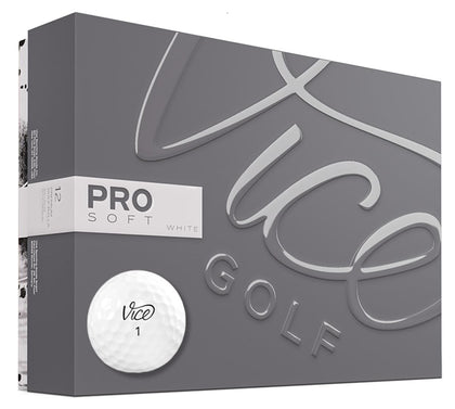 VICE Golf Pro Soft White Golf Balls