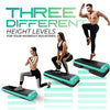 Yes4All Aerobic Exercise Workout Step Platform Health Club Size with 4 Adjustable Risers Included and Extra Risers Options - Green/Black