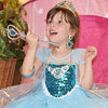 Tagitary Princess Pretend Jewelry Toy 48 Pcs Jewelry Dress Up Play Set for Girls Included Tiaras Necklaces Wands Rings Earrings and Bracelets, Kids Play Jewelry Set for Girls