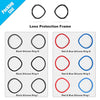 AMVR 6 Pairs Glasses Spacer for Oculus Quest 2, VR Lens Protector Accessories Silicone Anti-Scratch Ring to Protect Headset Lens and Glasses Compatible with Meta Quest 1/Rift S/Go?Red & Blue, Black?