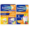 Theraflu Combo Daytime and Nighttime Severe Cold Relief Honey Lemon Flavor Powder and Daytime Severe Cold Relief Berry Burst Flavor Powder, 6 Daytime + 6 Nighttime, and 6 Berry Burst Powder Packets