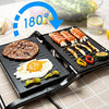 Panini Press Grill, Sandwich Maker with Double Non-stick Plates, Opens 180 Degrees with Floating Hinge for Any Size Food, Indicator Lights, 3-in-1 Indoor Grill with Locking Lid by Aigostar, Sliver