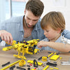 STEM / Building Toy for Ages 5, 6, 7, 8, 9, 10, 11, 12 Years Old Kid, Boy, Girl - 2-in-1 Truck Airplane Take Apart Toy, 361 Pcs DIY Building Kit, Learning Engineering Construction Toy, Ideal Gift