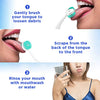 Oralganix 2-in-1 Tongue Cleaner - 4 Pack - Multicolor Tongue Brush and Scraper Tools