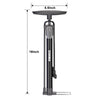 SZSHIMAO Bike Floor Pump, Bicycle Pump, 160PSI High Pressure Air Pumps with Presta and Schrader Valve for for All Bikes and Sports Ball (T3-A)