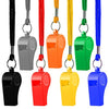 Hipat Whistle, 12 Packs Sports Whistles with Lanyard, Loud Crisp Sound Whistle Bulk Ideal for Coaches, Referees, and Officials