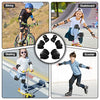 Wemfg Kids Protective Gear Set Knee Pads for Kids 3-14 Years Toddler Knee and Elbow Pads with Wrist Guards 3 in 1 for Skating Cycling Bike Rollerblading Scooter