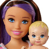 Barbie Skipper Babysitters Inc Dolls & Accessories, Set with Skipper Doll, Color-Change Baby Doll, High Chair & Crib