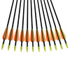 NIKA ARCHERY Fiberglass Arrows for Youth Practise Recurvebow Compound Bow Shooting 12X 24 inch