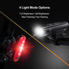 Ascher Ultra Bright USB Rechargeable Bike Light Set, Powerful Bicycle Front Headlight and Back Taillight, 4 Light Modes, Easy to Install for Men Women Kids Road Mountain Cycling Black