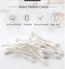 Cotton Swabs 800 Pieces, Double Precision Tips with Paper Stick, 4 Packs of 200 Pieces (Pointed+Spiral Head)