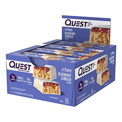 Quest Nutrition Blueberry Cobbler Hero Bar, 12 Count