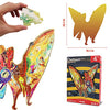 HAS Kids Floor Puzzles for Ages 4-10, 48 PCS Double-Sided Dinosaur Puzzles, Unique Large Pieces Irregular Shape Jigsaw Puzzle, Surprise Gift Toy for Children (Pterodactyl)