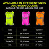 The 247 Viz Reflective Vest With Inside Pocket & 2 High Visibility Running Safety Bands, Neon Orange, Small