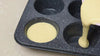 Monfish Jumbo Muffin Pan 6 Cup Carbon Steel Black Stone non Stick Coating Muffin Tin 3.5dia x1.77 inch cup (6 cup)