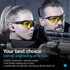 SolidWork Shooting Glasses for Men & Women with Impact Eye Protection for Shooting Gun Range | Tactical Ballistic Glass (1 Unit)