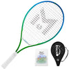 insum 23'' Junior Tennis Racket for Kids Aged 6-8 Y with Strap Bag Tennis Racquet (23inch-Blue-Green)