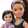 Barbie Skipper Babysitters Inc. Bedtime Playset with Babysitting Skipper Doll, Toddler Doll with Glow-in-the-Dark Pajamas, Bed, Sleeping Kitty, Teddy Bear, Blanket and Storybook for Kids 3-7 Years Old