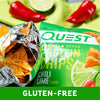 Quest Nutrition Tortilla Style Protein Chips, Chili Lime, Baked, 1.1 Oz, Pack of 12