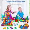 MagHub Magnetic Tiles for Kids, 85 PCS 3D Magnetic Blocks STEM Magnetic Building Blocks, Learning Educational Magnet Toys for Boys Girls Construction Kit Magnetic Toys for 3+ Years Old Kids Toddlers
