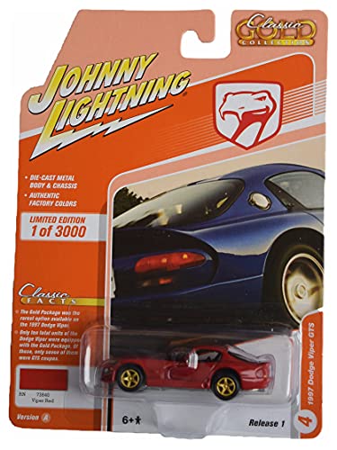 Johnny Lightning 1997 Dodge Viper GTS, red [Limited Edition 1 of 3000]